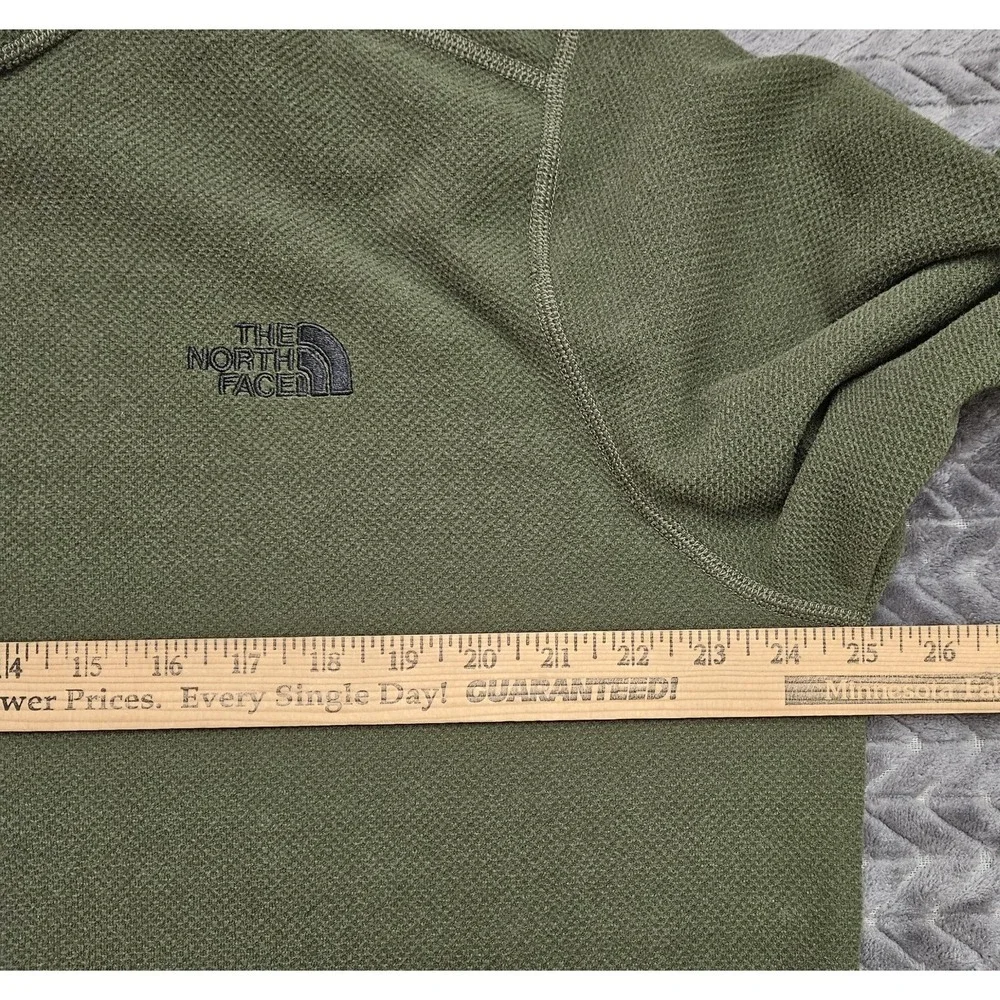 The North Face Men's Dark Green 1/2 Zip Long Sleeve Pullover‎ Men's Size XL